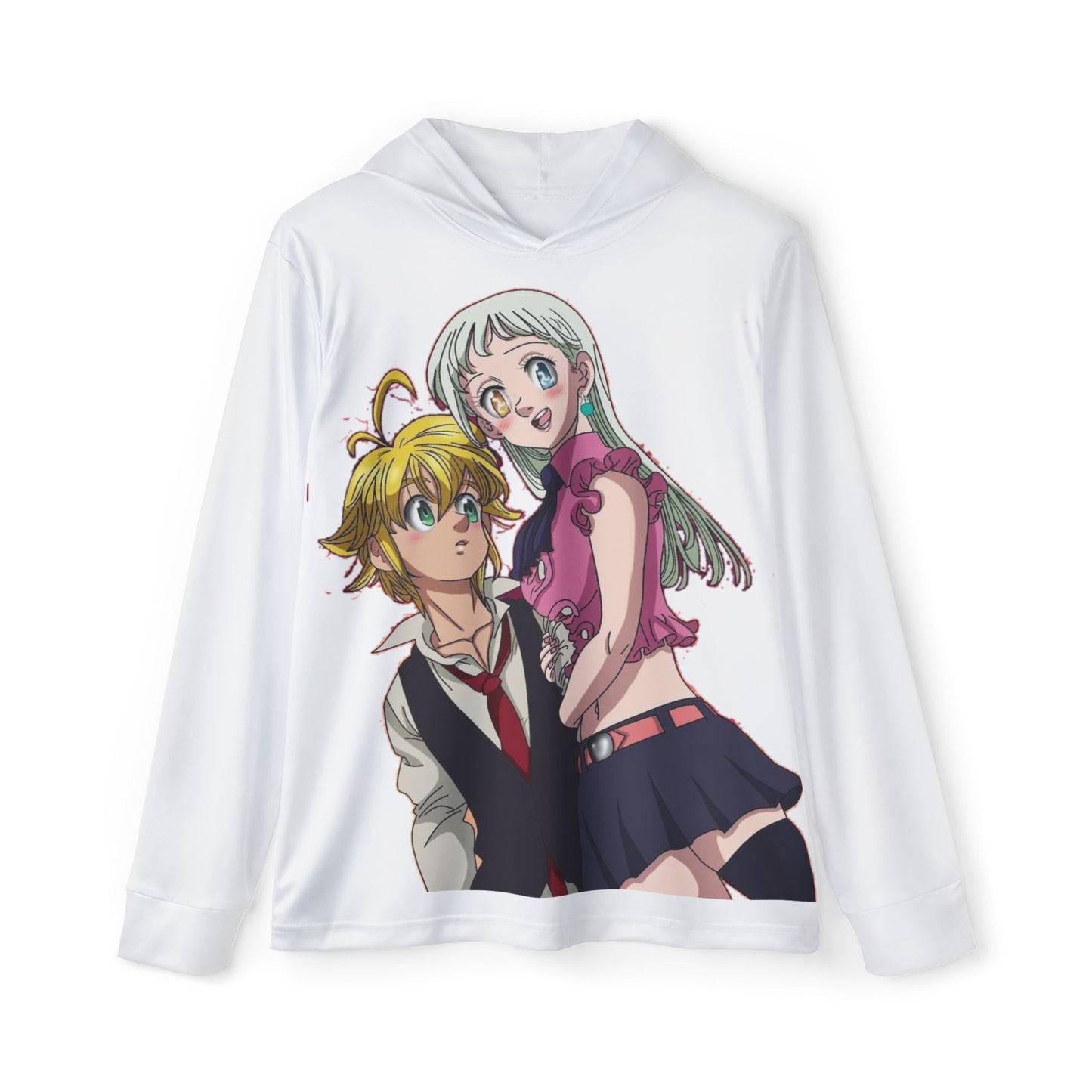 Meliodas and Elisabeth Men's Sports Warmup Hoodie (AOP)