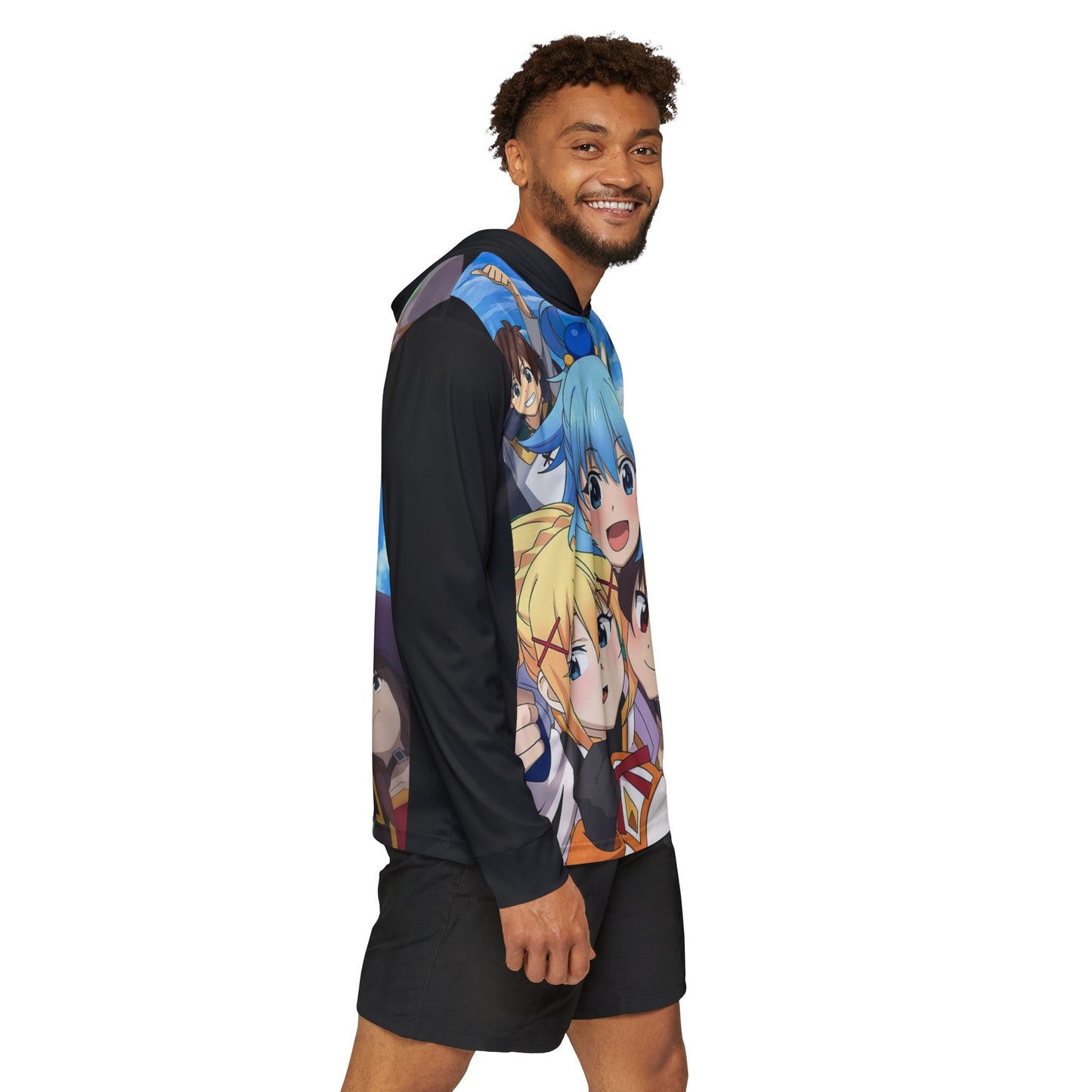 kono suba Men's Sports Warmup Hoodie (AOP)