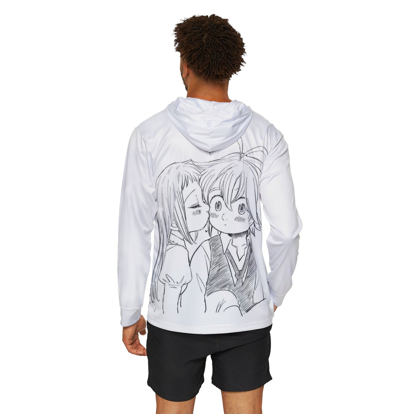 Meliodas and Elisabeth Men's Sports Warmup Hoodie (AOP)