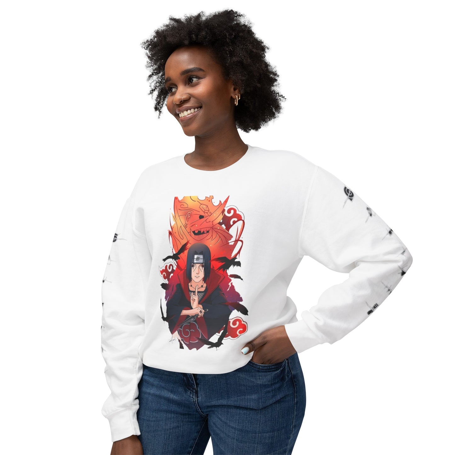 itachi uchiha Unisex Lightweight Crewneck Sweatshirt