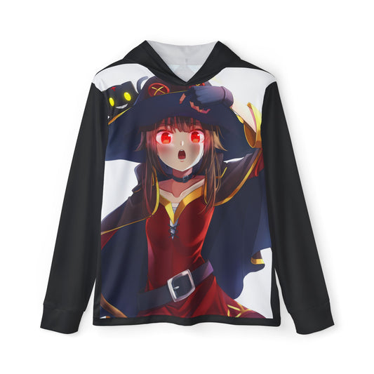 Megumin Men's Sports Warmup Hoodie (AOP)