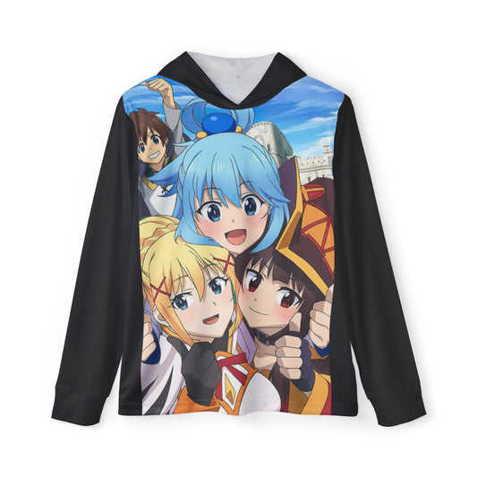 kono suba Men's Sports Warmup Hoodie (AOP)