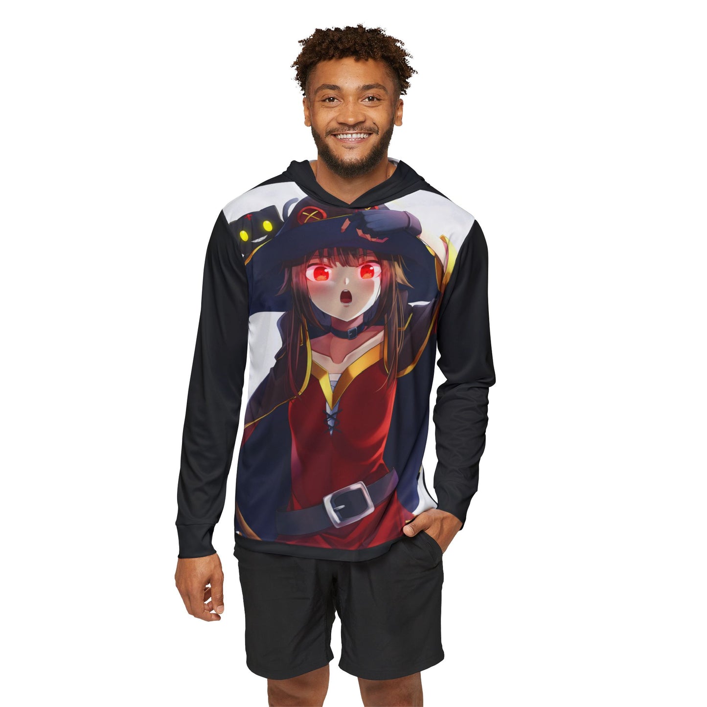 Megumin Men's Sports Warmup Hoodie (AOP)